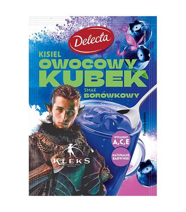 Delecta KLEKS Kisiel owocowy kubek smak borówkowy, 30 g - ważny do 2025-10-31