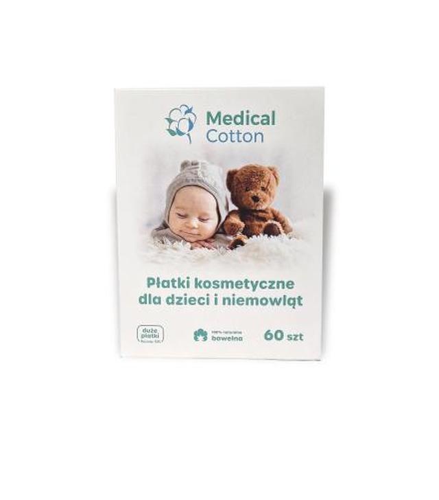 Medical Cotton płatki kosmetyczne dla dzieci i niemowląt, 60 sztuk