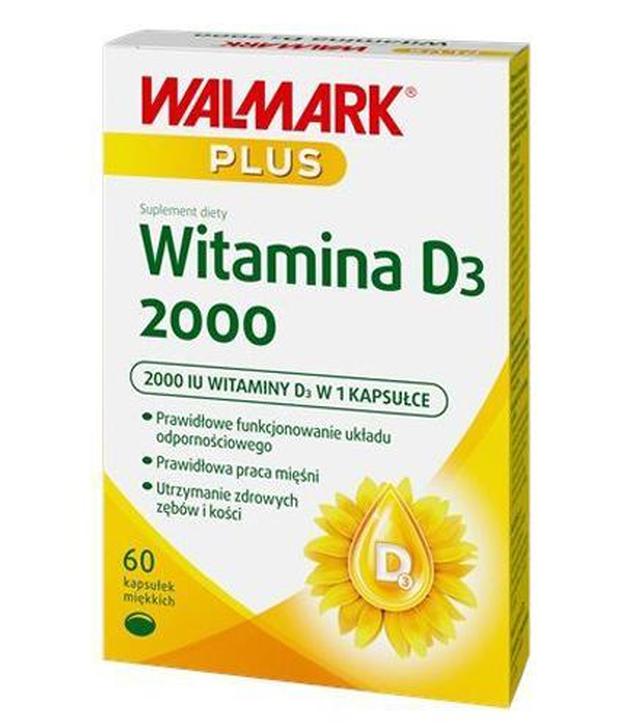 Walmark plus witamina D3 2000, 60 kaps., cena, opinie, wskazania