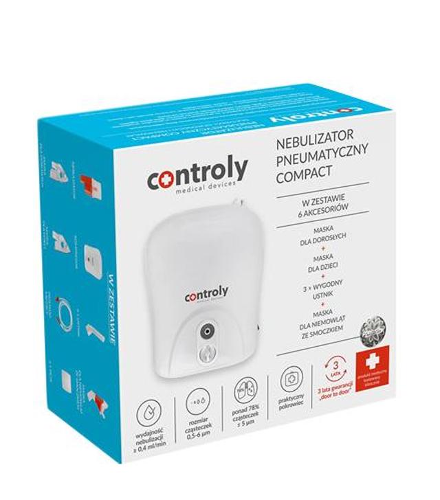 Controly Compact Nebulizator pneumatyczny dla dzieci, dorosłych i niemowląt - 1 szt. - cena, opinie, stosowanie