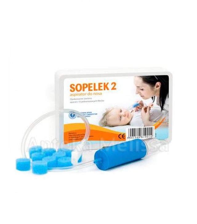 SOPELEK 2 Aspirator do nosa aparat + 10 sztuk jednorazowych filtrów absorpcyjnych