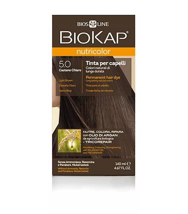 BioKap Nutricolor Farba do włosów 5.0 Jasny Brąz - 140 ml - cena, opinie, właściwości