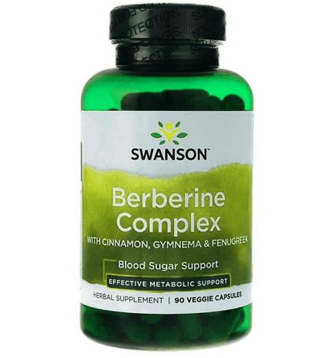 SWANSON Berberine complex - cukrzyca, krążenie, otyłość - 90 kaps. - cena, stosowanie, opinie