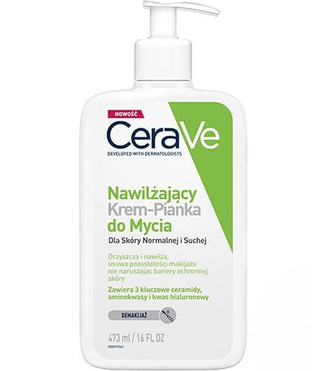 CeraVe Nawilżający krem-pianka do mycia, 473 ml