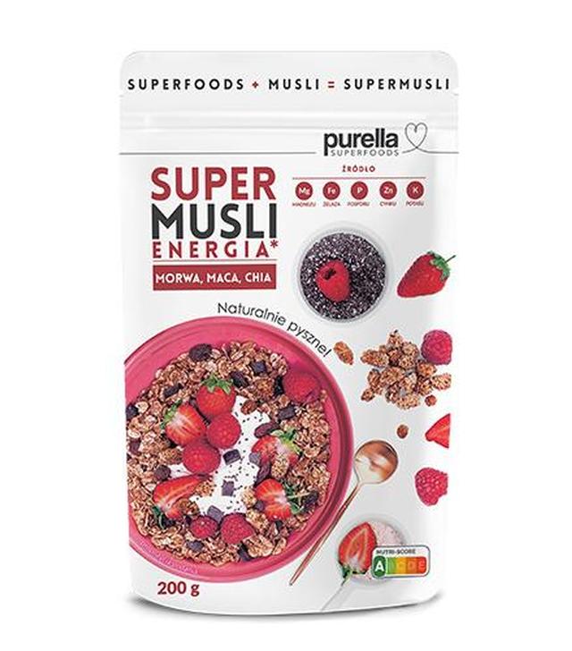 Purella Superfoods Super musli Energia, 200 g - ważny do 2025-10-31