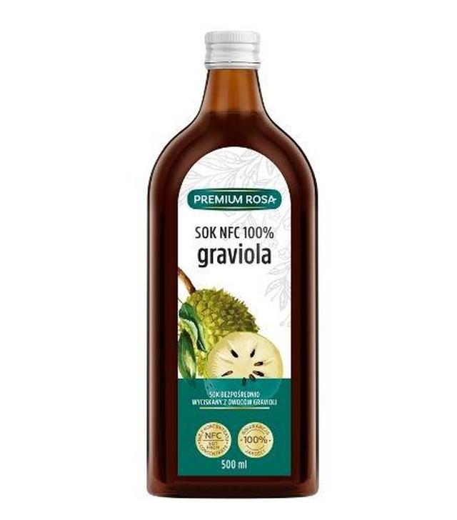 Premium Rosa Graviola sok bezpośrednio wyciskany z owoców gravioli 100% - 500 ml - cena, opinie, składniki