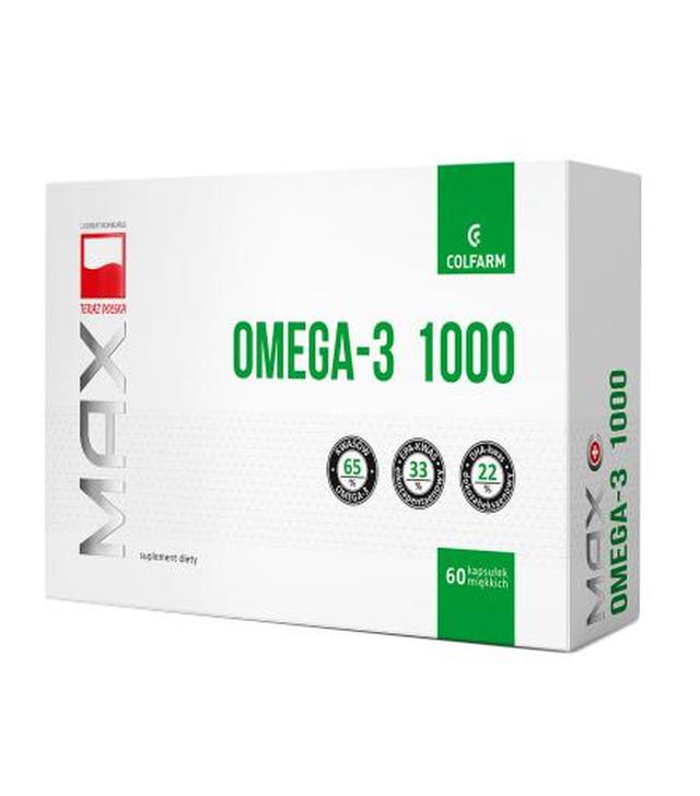 COLFARM Max Omega-3 1000 - 60 kaps. - cena, dawkowanie, opinie