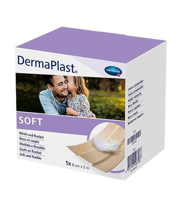 DermaPlast Plaster Soft 8 cm x 5 m, 1 sztuka