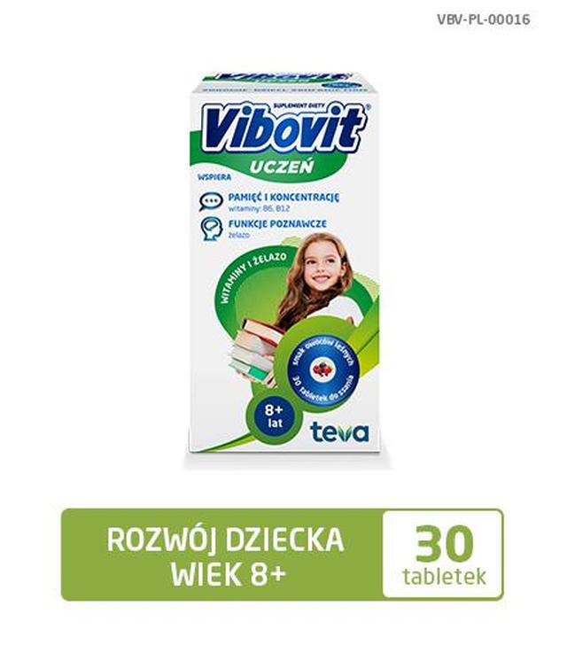 VIBOVIT UCZEŃ Witaminy + Żelazo, 30 tabletek