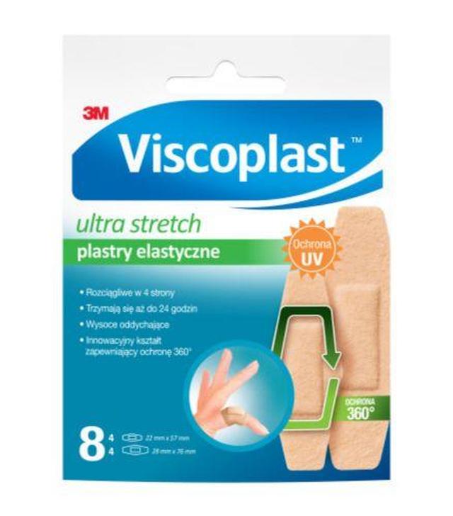 Viscoplast™ Ultra Stretch, plastry elastyczne, 2 rozmiary, kopertka, 8 sztuk