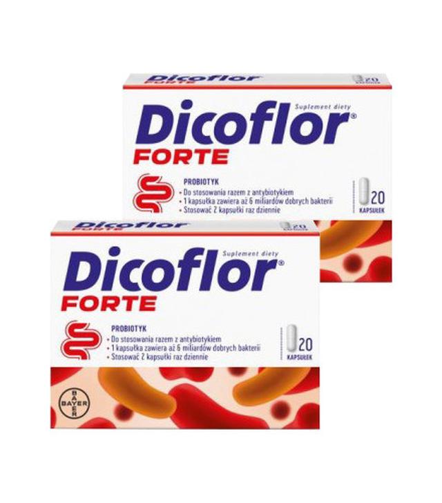 Dicoflor Forte, 2 x 20 kapsułek