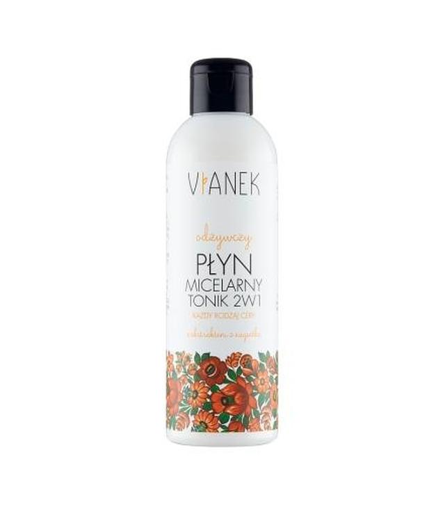VIANEK Odżywczy płyn micelarny tonik 2w1 - 200 ml - ważny do 2025-06-30