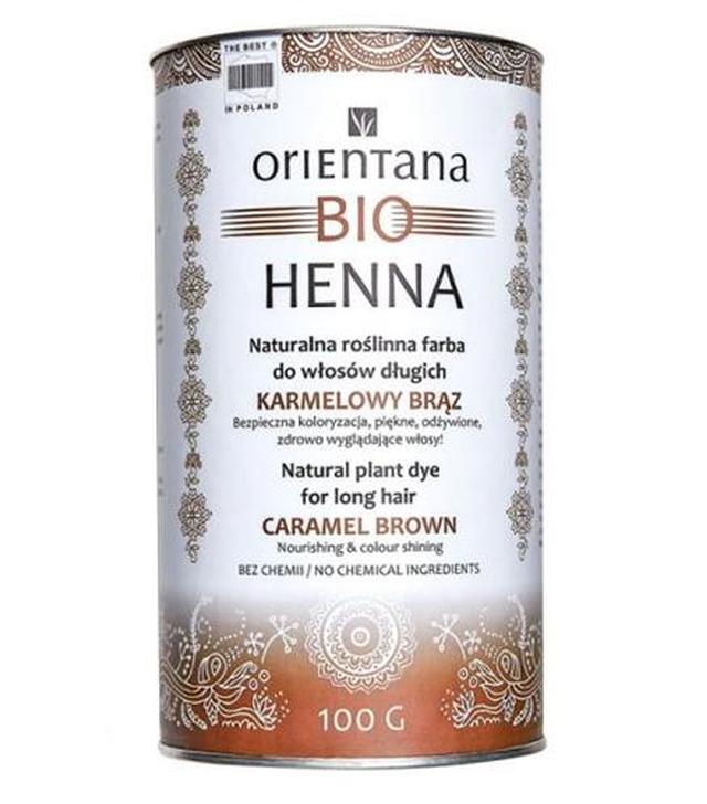 Orientana Bio Henna Karmelowy brąz - 100 g - cena, opinie, właściwości