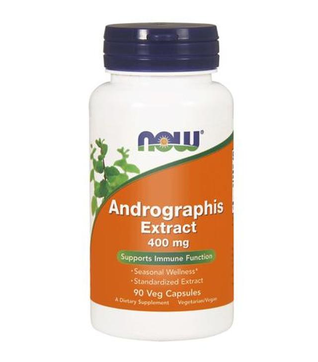 Now Foods Andrographis Extract 400 mg - 90 kaps. - cena, opinie, stosowanie
