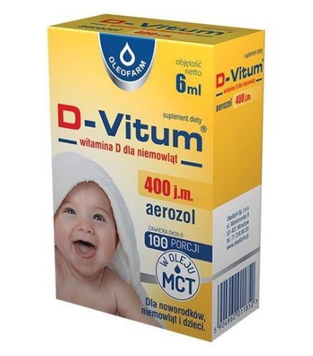 D-VITUM Witamina D dla niemowląt w aerozolu, 6 ml
