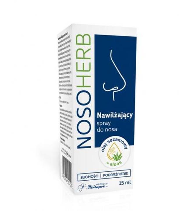 Nosoherb nawilżający spray do nosa, 15 ml
