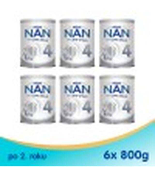 Nestle NAN OPTIPRO Plus 4 Mleko modyfikowane junior dla dzieci po 2 roku, 6x 800 g (puszka)