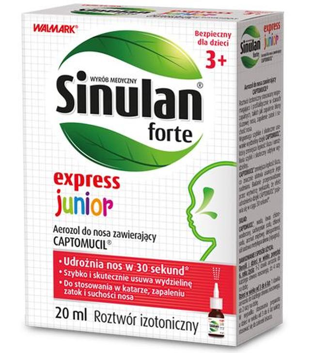 SINULAN EXPRESS FORTE JUNIOR Aerozol do nosa - 20 ml
