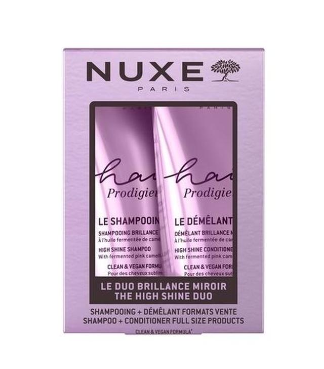 Nuxe Hair Prodigieux, Zestaw Szampon wygładzający, 200 ml + Odżywka wygładzająca, 200 ml
