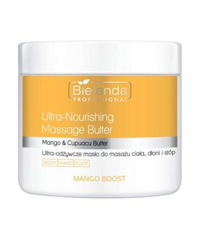 Bielenda Professional Mango Boost, Masło do masażu ciała, dłoni i stóp ultra-odżywcze, 500 ml