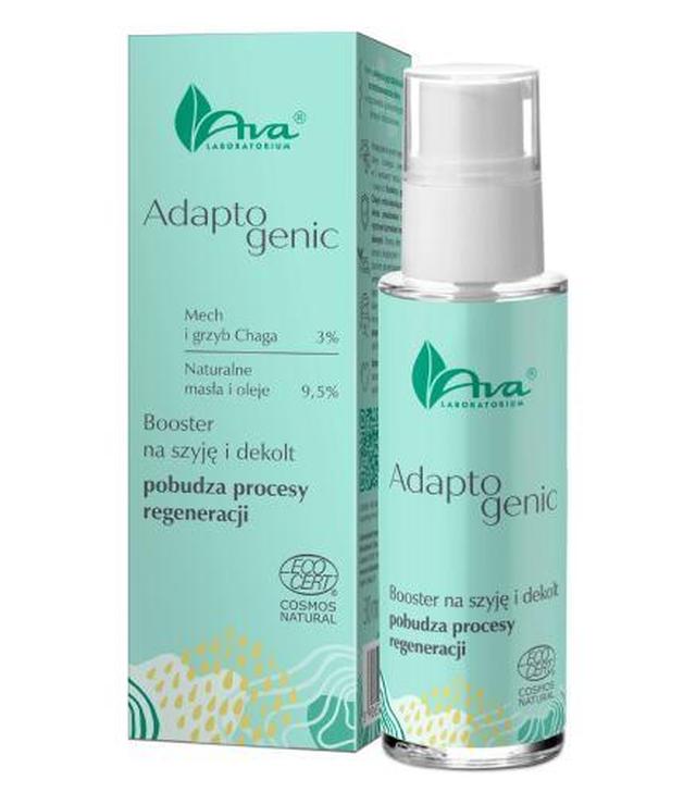 Ava Adaptogenic Booster na szyję i dekolt pobudza procesy regeneracji, 30 ml