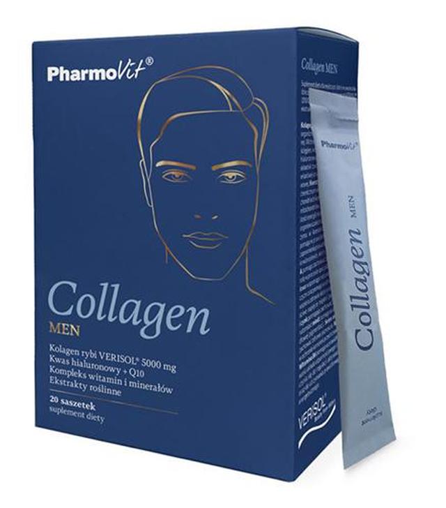PharmoVit Collagen Men, 20 sasz., cena, wskazania, opinie
