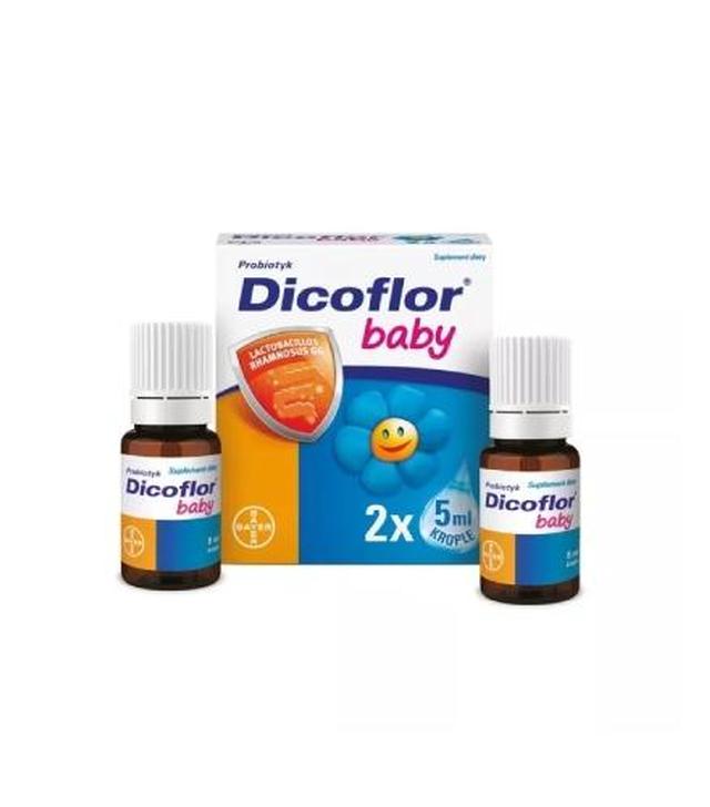 Dicoflor Baby, krople, 5 ml x 2 opakowania