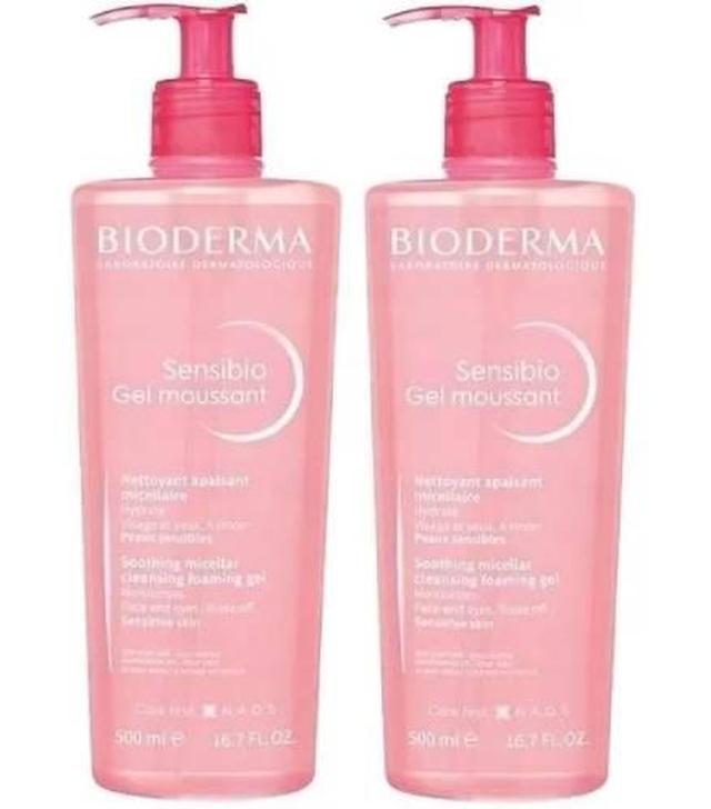 Bioderma Sensibio Gel moussant łagodzący żel micelarny 2 x 500 ml