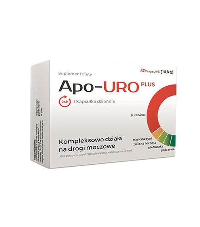 APO-URO PLUS 500 mg, 30 kaps., żurawina, cena, opinie, wskazania