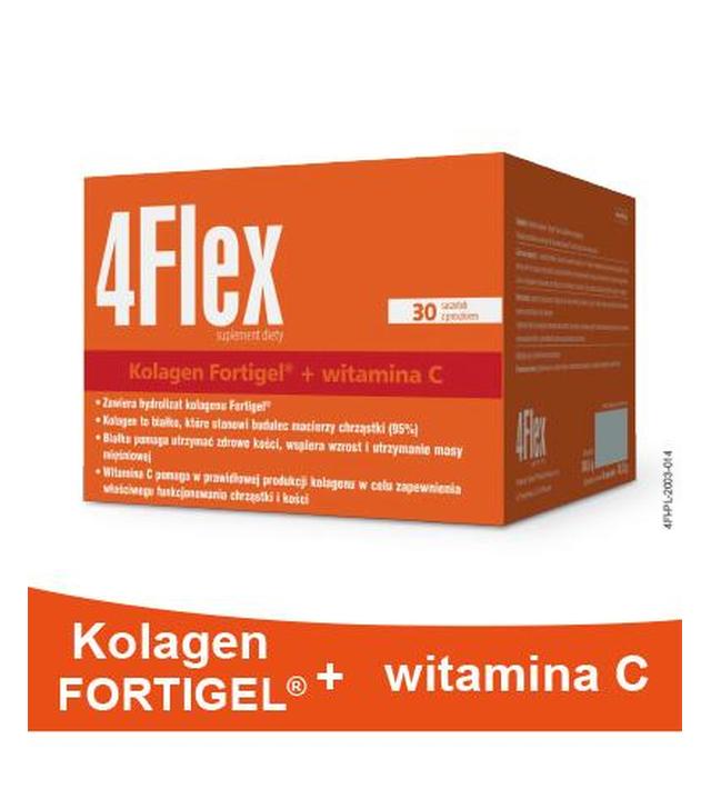 4 Flex, kolagen fortigel + witamina C, saszetki, 30 sztuk
