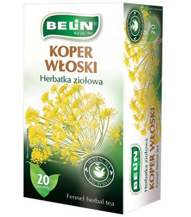 Belin Herbatka ziołowa koper włoski, 20 x 2 g, cena, wskazania, składniki