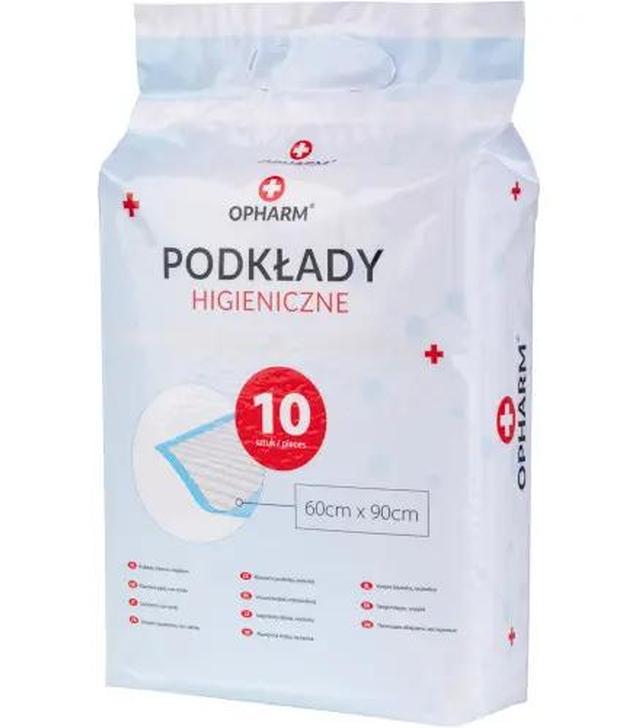 Opharm podkłady higieniczne 60 x 90 cm, 10 sztuk