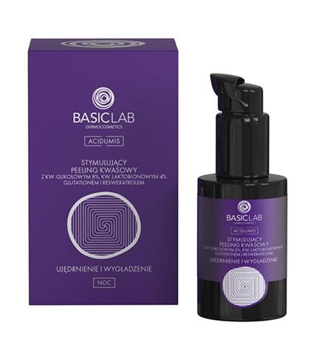 Basiclab Dermocosmetics Acidumis stymulujący peeling kwasowy ujędrnienie i wygładzenie na noc, 30 ml - ważny do 2025-10-31