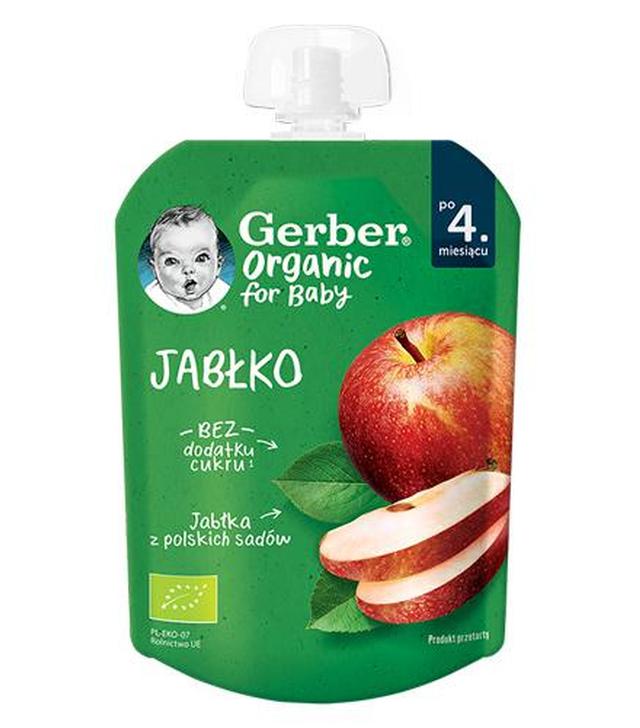 Gerber Organic For Baby Deserek jabłko po 4. miesiącu, 80 g - ważny do 2024-05-31