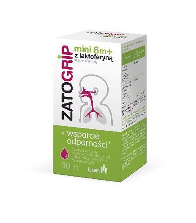 Zatogrip Mini z laktoferyną 6 m+, 30 ml