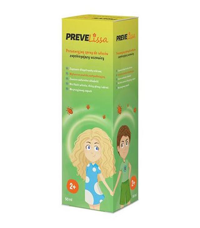 PreveLissa Prewencyjny spray do włosów zapobiegający wszawicy - 50 ml - cena, opinie, właściwości