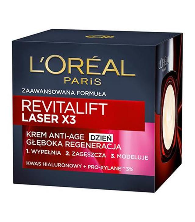 L'OREAL REVITALIFT LASER X3 Krem Anti Age na dzień terapia regenerująca - 50 ml