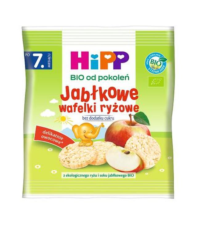 HIPP BIO Jabłkowe wafelki ryżowe po 7 m-cu - 30 g