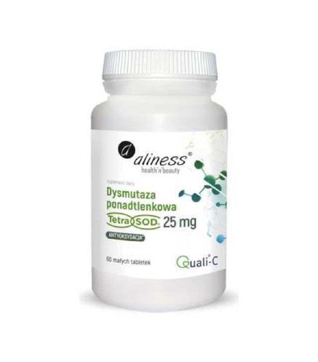 Aliness Dysmutaza ponadtlenkowa (Tetra Sod) 25 mg x 60 kapsułek vege