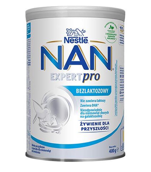 Nestle NAN EXPERT PRO Bezlaktozowy mleko początkowe dla niemowląt od urodzenia, 400 g