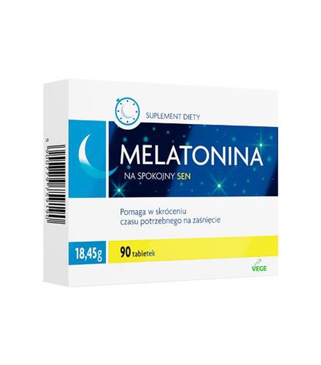 Melatonina 1 mg, 90 tabletek