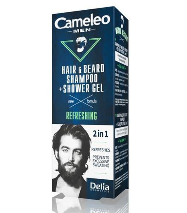 Cameleo Szampon do włosów i brody + Żel pod prysznic 2 w 1 - 150 ml - cena, opinie, stosowanie