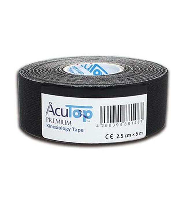 AcuTop Premium Kinesiology Tape 2,5 cm x 5 m czarny, 1 szt., cena, opinie, właściwości