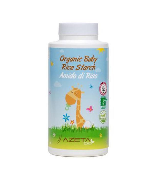 Azeta Bio, organiczna skrobia ryżowa do kąpieli dla niemowląt, 100 g
