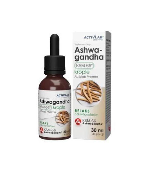 Activlab Pharma  Ashwagandha KSM-66 krople, 30 ml