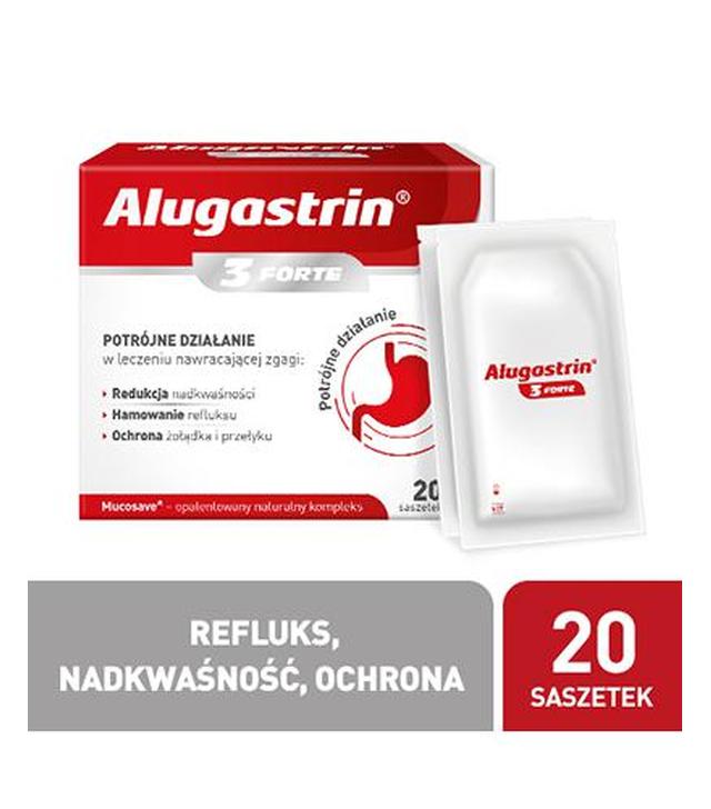Alugastrin 3 Forte - 20 sasz. - cena, opinie, właściwości