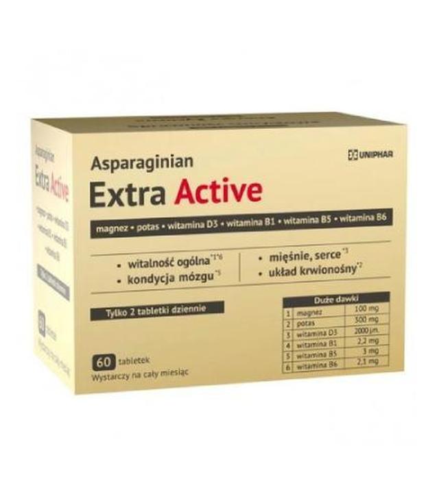 Asparaginian Extra Active, 60 tabletek