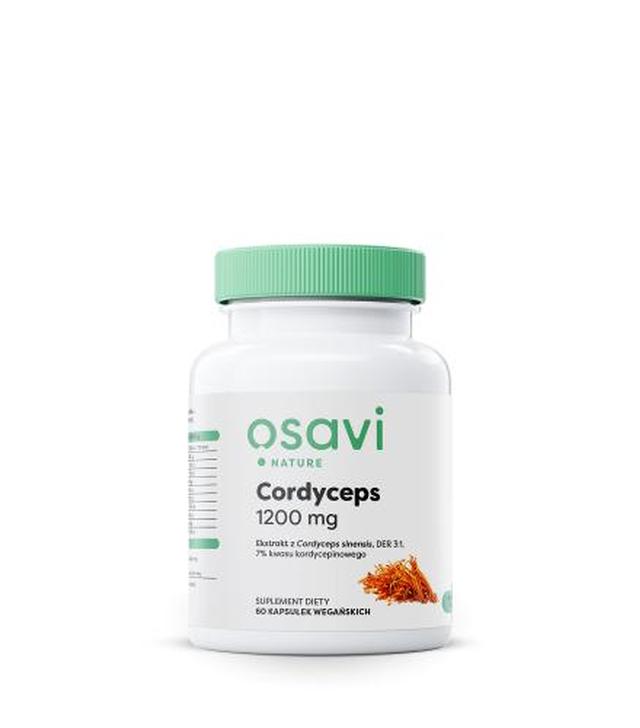 OSAVI Cordyceps 1200 mg, 60 kapsułek