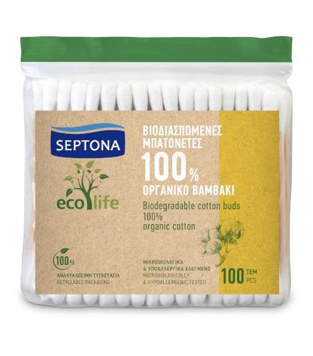 Septona Ecolife biodegradowalne patyczki higieniczne, 100 sztuk