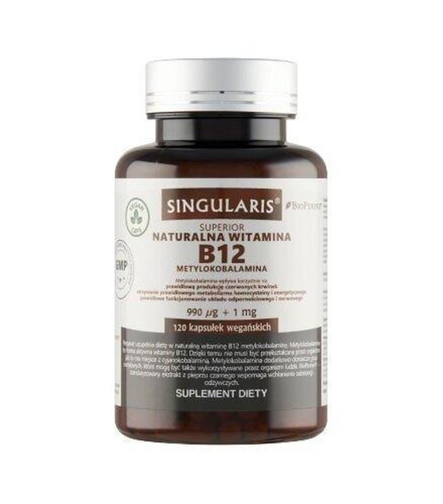 Singularis Superior Naturalna witamina B12 metylokobalamina 990 μg + 1 mg, 120 sztuk